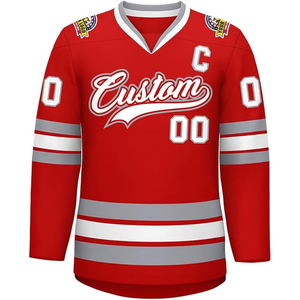 Uniforme de Hockey sobre Hielo Deportivo Transpirable, Antibacterial y de Secado Rápido, Suministro de Fábrica, Jersey de Hockey sobre Hielo con Impresión Sublimada Personalizada 2025 - Product Image 1