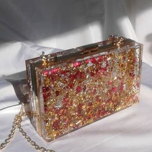 Bolso de Mano de Resina de Lujo, Ecológico, Hecho a Mano, Moda de Verano con Colores y Diseños Personalizables para Uso Diario y Fiestas - Product Image 3