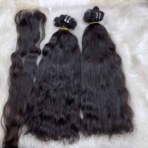 Cabello crudo vietnamita Máquina al por mayor Trama doble Cabello virgen ondulado natural de alta calidad 100% Cabello Remy VQ Cabello 100gr - Product Image 6