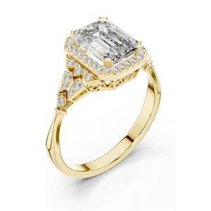 1.951 CT Lab Diamond Engagement <b>Ring</b> VVS-VS EF Clarity 18KT, 14KT, 10KT Gold & 925 <b>Silver</b> Rose, Yellow, White Gold & - Product Image 4