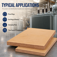 Panneau de pressboard laminé pour isolation de transformateur, densité OEM usine 1,20-1,25 g/cm³ jusqu'à 40 mm