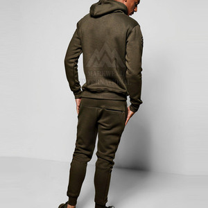 ชุดกีฬาขายดี ทรงเข้ารูป สำหรับผู้ชาย ชุดวอร์มสำหรับออกกำลังกาย สวมใส่สบาย ชุดวอร์มแบบดิสเทรส - Product Image 3