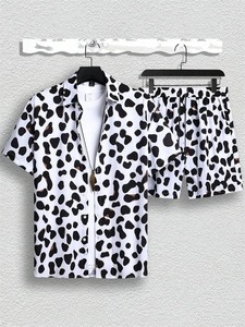 Ensemble de chemise short 100% coton décontracté personnalisé Ensembles de t-shirts imprimés en 3D de qualité supérieure Ensemble de shorts respirants élégants pour hommes - Product Image 5