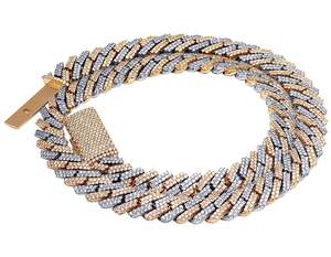 Ensemble de broches VVS Clarity Moissanite Diamond clouté en argent 925 Style Hip Hop chaîne cubaine vêtements de tous les jours pour hommes - Product Image 1