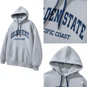 Sudadera con capucha unisex extragrande de algodón de 400 g/m², corte holgado, lavado ácido, efecto desgastado por el sol, estampado 3D con relieve, cremallera, personalizada, venta al por mayor - Product Image 3