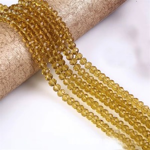 ลูกปัดคริสตัลแบบเหลี่ยมเพชรพลอยลูกปัดแก้วสำหรับทำเครื่องประดับ - Product Image 1