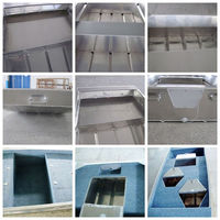 10ft to14ft à fond plat en aluminium bateaux/John bateau/bateau en aluminium D'OEM service