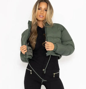 แจ็กเก็ตทรงปลาปักเป้าสำหรับผู้หญิง, ใหม่เสื้อแจ็คเก็ตผ้าใบทำจาก100% โพลีเอสเตอร์ระบายอากาศทันสมัย - Product Image 3