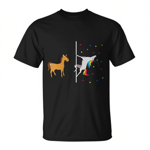 T-shirt Head Or Nurse Unicorn Others You nera unisex per adulti taglia M L XL XXL - Product Image 2