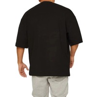 Vente en gros de t-shirt 100% coton surdimensionné pour hommes t-shirt blanc 3d impression bouffée de mousse noir blanc en vrac t-shirts personnalisés