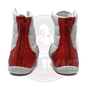 Zapatos de Boxeo de Caña Alta, Transpirables y Ligeros, Color Blanco Mahroon con Contraste, Servicio OEM/ODM, Colores Personalizados para Trabajo de Pies Rápido, 2026 - Product Image 3