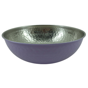 Ensemble décoratif antique de 2 bol de service en nickel avec saladier de couleur verte pour la cuisine et la décoration de table en gros en vrac - Product Image 5