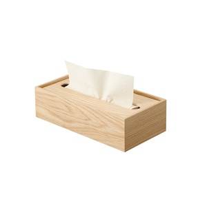 100% boîte à mouchoirs en bois naturel nouveautés artisanat fait à la main fête de mariage porter Table décoratif porte-papier de soie en bois - Product Image 2