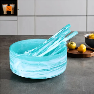 Bol à mélanger en résine tendance, finition de haute qualité, bol en résine pour mariage, restaurant, hôtel, bol à fruits en résine, bol de service en résine - Product Image 1