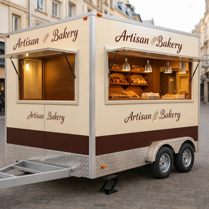 Camion de restauration mobile USA avec cuisine complète pour snacks, beignets, hot-dogs, pizzas, glaces, avec alimentation 220V pour restaurants et commerçants - Product Image 3