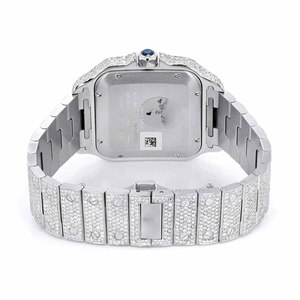 Montre à quartz Moissanite Fashion Iced Out avec fonction date et bracelet en acier inoxydable - Product Image 5