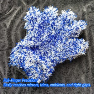 Gant de detailing TwinSkin - 2 textures, 5 doigts, portée de nettoyage illimitée - Product Image 3