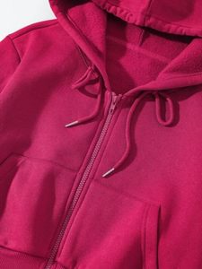 เสื้อครอปไซส์ใหญ่พิเศษสำหรับผู้หญิงเสื้อมีฮู้ดแฟชั่นผ้าฝ้าย100% สั้นโอเวอร์ไซส์สำหรับผู้หญิง - Product Image 3