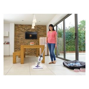 Nettoyeur vapeur <span class=keywords><strong>1600W</strong></span> blanc et violet à charge continue avec 17 accessoires pour le nettoyage des sols - Product Image 5