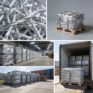 Chatarra de Alambre de Aluminio Plateado Brillante 6063, Recortes de Alambre de Aluminio Limpio para Productores de Fundición y Extrusión de Aleaciones - Product Image 3