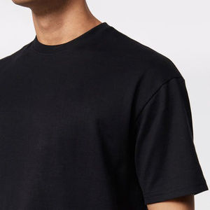 T-shirt unisexe en coton organique lourd personnalisé de haute qualité pour hommes T-shirt imprimé en relief en 3D avec épaules tombantes 2025 - Product Image 4