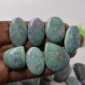 2025 Tự Nhiên Của <span class=keywords><strong>Ruby</strong></span> <span class=keywords><strong>Fuchsite</strong></span> Cabochon Chất Lượng Tốt Nhất Lỏng Đá Quý Cho Pha Lê Đồ Trang Sức Và Đá Quý Làm Jaipur Số Lượng Lớn Người Bán Cab - Product Image 1