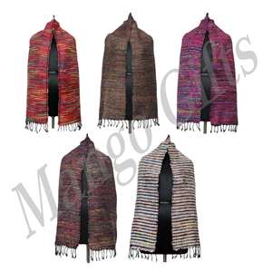 Pashmina de Verano, Estolas de Lana, Chal de Punto con Estampado de Plátano de Algodón para Invierno - Product Image 1