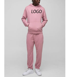 Survêtement en molleton de coton personnalisé pour homme, coupe classique, qualité supérieure, confortable avec poches et logo frontal, idéal pour la marche matinale et le jogging - Product Image 1