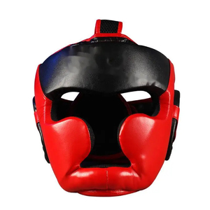 Wholesale Price With Customized logo Latest Style Leather Boxing Headgear Head Guard PU Leather for Men MMA Face H - Product Image 4