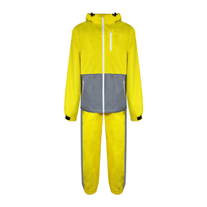 Custom Embroidered <b>Cycling</b> Windbreaker Tracksuits Set Waterproof Reflective Workwear Zipper Customizable Logo Tracksuits - Product Image 1