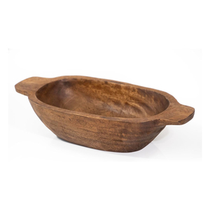 Bol à pâte en bois de manguier naturel oblong Vintage décor à la maison décor de ferme bol à bougie salle à manger Table maîtresse bols à pâte - Product Image 5