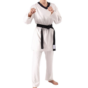 Haute qualité léger Dobok personnalisé femmes Taekwondo karaté Judo Jiu-Jitsu uniforme tissu respirant pour la pratique martiale - Product Image 2