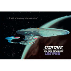Carte postale Star Trek A5, impression numérique, style musical, carte en papier avec lumières de Noël, format A4 - Product Image 1