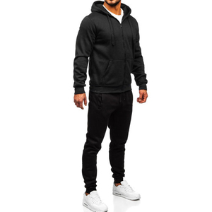 Hot Sale Luxury Nylon Spandex Blank <b>Jacket</b> With Hood And Joggers Sets For Men Hoodie Full Sleeves Wholesale Tracksuits - Product Image 3