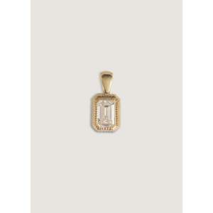 Lyra Diamond <b>Pendant</b> & Charm <b>Emerald</b> Cut Design - Product Image 1