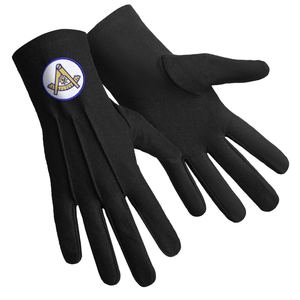 Past Masters Blue Lodge Masonic Regalia Guantes Masónicos Guantes masónicos negros suaves y cómodos - Product Image 6
