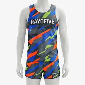 Conjunto de Dos Piezas Personalizable para Hombre, 100% Poliéster, Transpirable, Ligero, para Correr y Atletismo en Invierno, Tallas Grandes para Adultos, Uso en Exteriores - Product Image 1