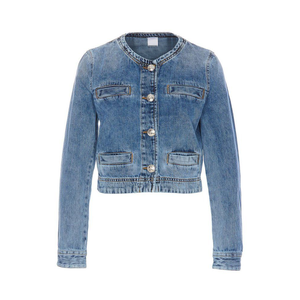 Mosaic Impex High Quality Denim Jacket Women's Winter Slim Fit Easy Washed Denim Jacket Long Sleeves Solid Color Stylish Look - Product Image 2