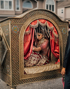 Estilo marroquí plata tallada boda Doli diseñador plata tallada Boda nupcial Doli aspecto tradicional boda plata Doli/Palki - Product Image 6