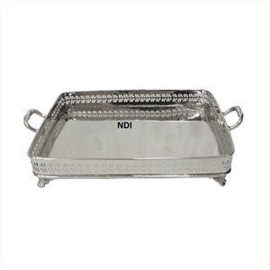 Recién llegado Diseño Bodas Fiesta Servidor Platos Pasta Pizza Aperitivos O Servidor De Comida Bandeja De Metal - Product Image 6