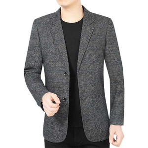 Ensemble pantalon et veste en laine mélangée pour homme, costume formel 2 pièces pour tenue de travail, taille personnalisée, logo personnalisé - Product Image 1