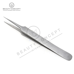 Pinzas de pestañas de acero inoxidable acabado mate alta calidad venta al por mayor servicio OEM mejor proveedor por Beauty Concept International - Product Image 5