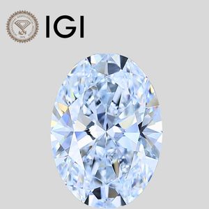 Diamant de laboratoire ovale 3 carats F VVS1 VVS2 VS1 VS2 taille ovale - Product Image 1