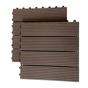 Gỗ thay thế 30*30cm gỗ-nhựa Composite sàn gạch mịn lồng vào nhau vườn terrazzo gạch lát sàn — ảnh 1