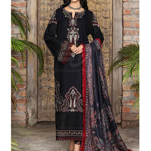 Vêtements de soirée pour femmes Shalwar Kameez Dupatta Robe formelle pour femmes Shalwar Kameez Dupatta Robe 3 pièces - Product Image 1