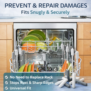 Capuchons universels pour grille de lave-vaisselle, protections en silicone pour pointes de grille, antidérapants, gris - Product Image 5