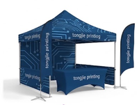 Tente Pop-Up Hexagonale TJ 3x3M/10ft avec Cadre en Aluminium et Toile Oxford 600D Imperméable pour Événements Intérieurs et Extérieurs, Expositions, Complexes Hôteliers