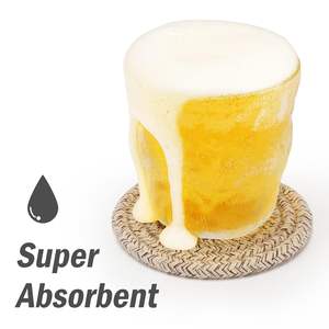 Sous-verres en coton tissé et un porte-sous-verres conçu pour protéger vos tables de la condensation des boissons, des déversements et de la chaleur - Product Image 3