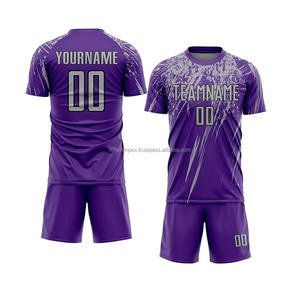 Diseña tus propios kits de fútbol, camisetas ligeras con logotipos personalizados e impresión digital, 100% poliéster, secado rápido - Product Image 1