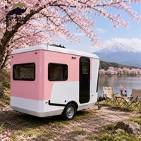 Mini caravane compacte légère et remorquable pour les aventures de camping en famille